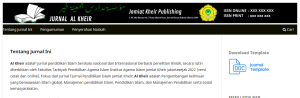 Cara Publikasi Artikel Jurnal Ilmiah melalui OJS Al Kheir