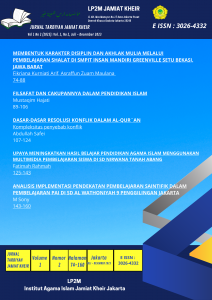 Terbitan Terbaru Jurnal Tarbiyah Jamiat Kheir Mempersembahkan Temuan Terkini dalam Pendidikan Islam