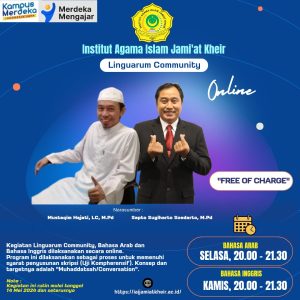 “Institut Agama Islam Jami’at Kheir Rutin Menyelenggarakan Kegiatan Linguarum Community secara Online”